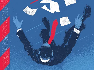 Governor's Son design fall from grace illustration intrigue political poster