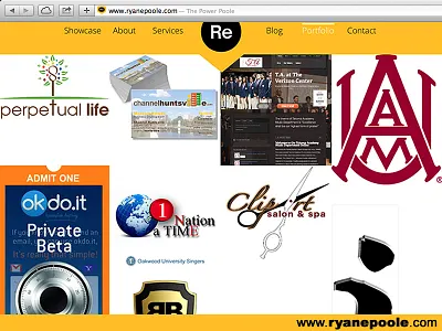 ryanepoole.com business cards logos marketing web design