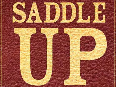 Agrium Stampead poster leather pattern poster typography