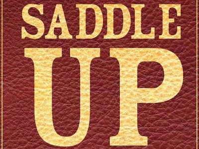 Agrium Stampead poster leather pattern poster typography