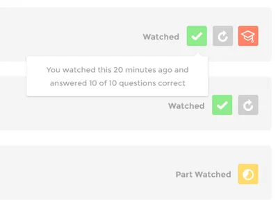 Podmedics - Lectures icons medical tooltip ui web app