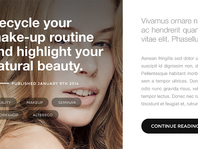 Beauty post beauty blog helvetica minimalistic modern photography slovenia typography