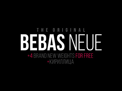 Bebas Dribbble bebas bebas neue bebasneue decorative free free font free fonts logo numerals poster typography