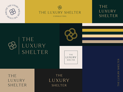 The Luxury Shelter branding design graphics illustration logo logo design logo mark studio typography vector