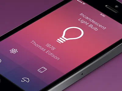 Invention of the Day [iOS7 Edition] app invention ios7 ipad iphone symbolicons ui