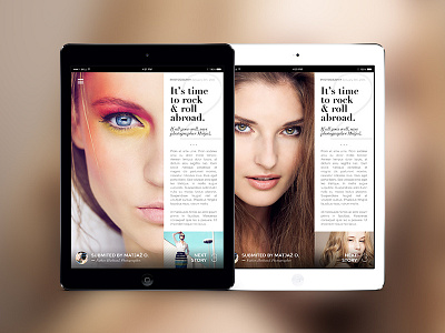 Ipad Magazine beauty fashion ipad magazine minimalistic newspaper reading slovenia