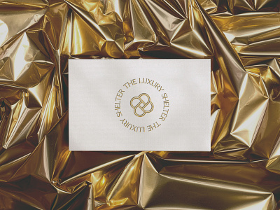 The Luxury Shelter branding card design gold graphics logo logo design luxury pantone paper personal card studio typography vector