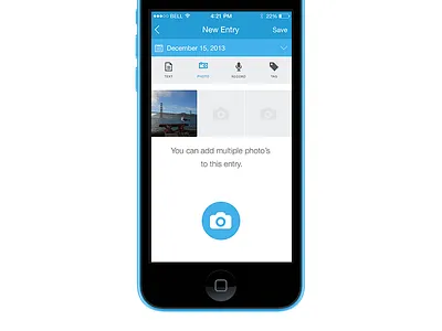Journal App app entry flat icon image ios7 journal mobile navigation photo psd simple