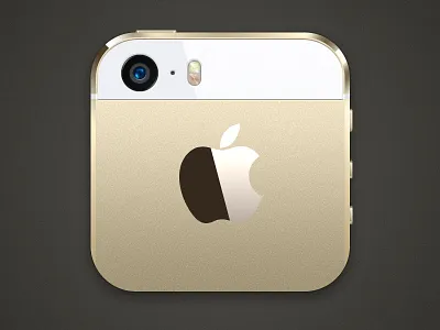 iPhone 5S Gold apple back gold iphone 5s
