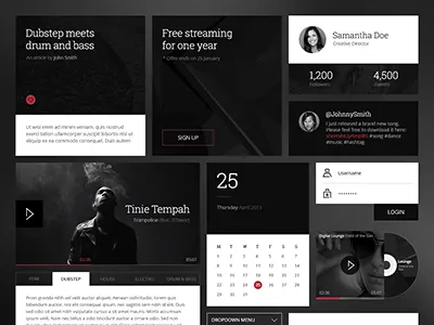 Royal UI Kit classy elegant elements gui interface kit luxurious luxury psd ui ui kit web