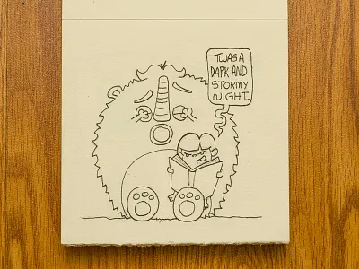 My Adorable Monster_03 drawing girl ink monster sketchbook