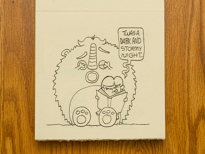 My Adorable Monster_03 drawing girl ink monster sketchbook