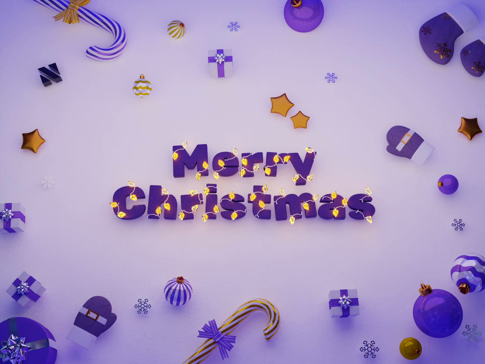 Merry Christmas Animation by Nixtio 3D on Dribbble