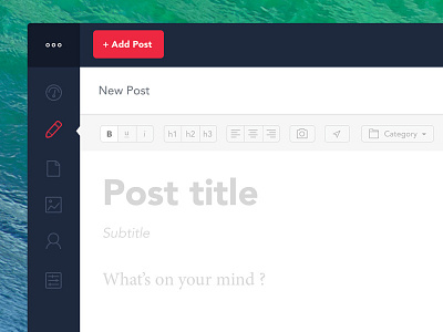 Create Dash admin cms control panel create dashboard post write