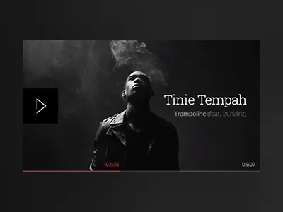 Minimalist Video Player elegant kit luxurious minimalist player psd simple ui video