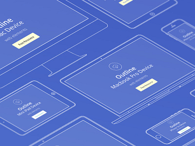 Vector Apple Outline Device PSD device outline psd vector