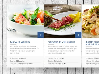 Sea Recipes art direction concept food information preview recipes