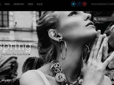 DeCoupeaux Site Layout fashion layout responsive website
