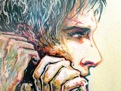 Ben Kowalewicz drawing marker mixed media music pen pencil portrait singer traditional