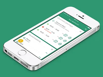 On Track app dashboard departures ios 7 iphone journey planner live trains uk