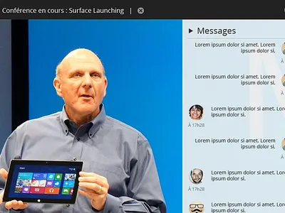 Smarttalk conference design interface simple web webdesign webrtc