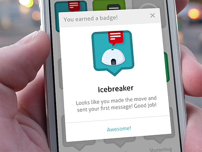 Badge View app badge berlin ios ios7 iphone krakow mobile modal popup ui