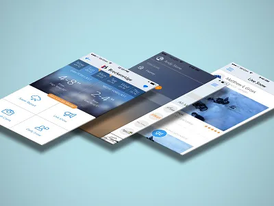 OpenSnow Mobile App android colorado iphone mountains skiing snow temperature ui weather