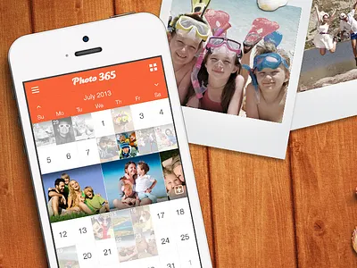 Photo 365 (2013) calendar mobile photo ui ux