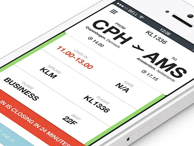 Airport Navigator - An app to guide you through an airport airport app button clean color corporate icons interface iphone menu simple ui