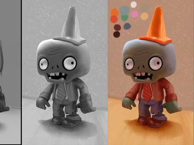 Study of a PVZ toy artstudy digitalpainting pvz