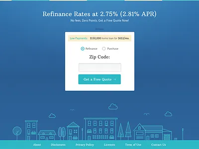 Home Loan clean flat home homepage illustration landing page loan minimalist mortgage typography ui ux