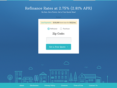 Home Loan clean flat home homepage illustration landing page loan minimalist mortgage typography ui ux