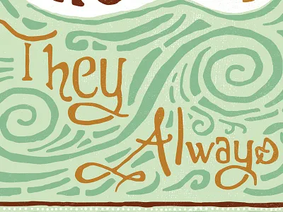 Bekah Bradley Country Roads Poster bekah bradley country earthtone handmade illustration lyrics poster roads sketch