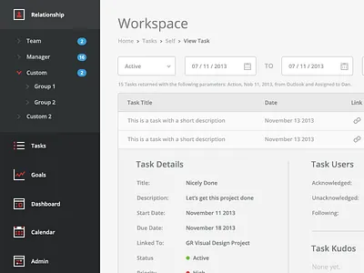 Web App Navigation Menu flat app metro flat design flat web app mike busby user interface user interface design web app web app design
