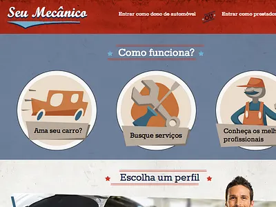 SeuMecânico application css front end haml helabs interface mvp rails sass user ux web app