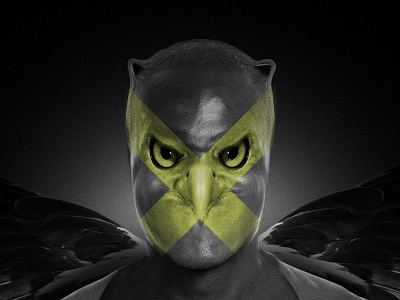 Bird Man fun photoshop wacom