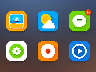 Icon Set blueant calendar computer map messages music photo setup video weather