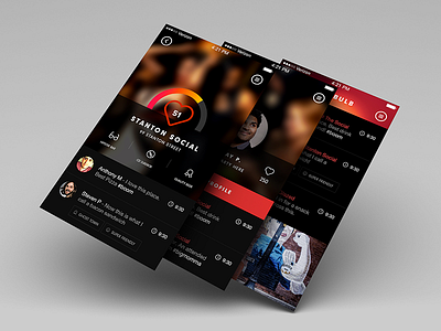 Nite Bulb app button clean design icon interactive ios7 night life simple ui user experience ux