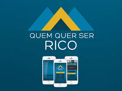 App - Quem Quer ser Rico app background blue cleverapps flat game ios menu minimal money plataform