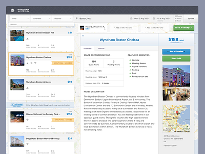 Hotel Booking details booking hotel location map shortlist sidebar ui