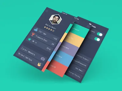 Flat love eric hoffman flat flat design follow ios retro rewards trend ui user ux
