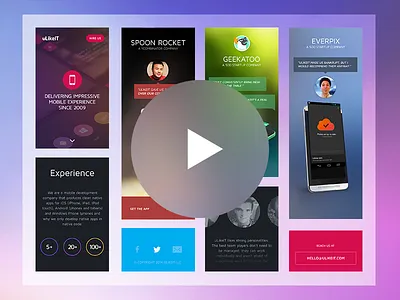 uLikeIT Responsive Website animation branding desktop mobile parallax responsive ulikeit video web website