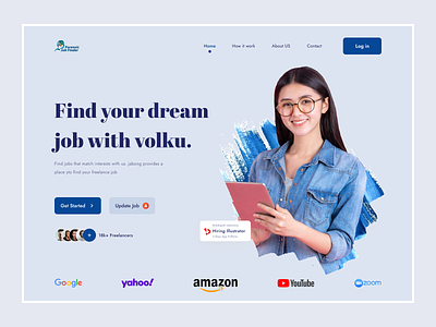 Job Finder Landing Page career eftiar finder hiring homepage job finde job finder job seeker jobs kitty uix landing page landingpage page remote job ui ui design ux web website website design