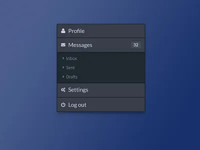 Flat Menu [Freebie] flat freebie menu navigation rebound