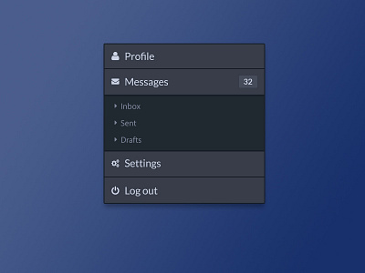 Flat Menu [Freebie] flat freebie menu navigation rebound