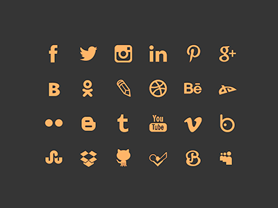 Social networking icons dribbble facebook free githab icon instagram pinterest psd social twitter vimeo youtube