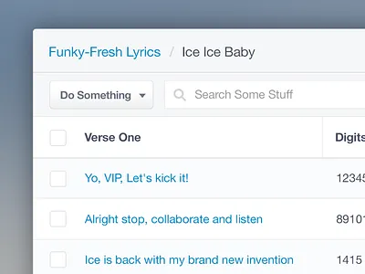 Freebie PSD: Nested Table data flat free freebie interface minimal minimalist nested table psd table tables ui
