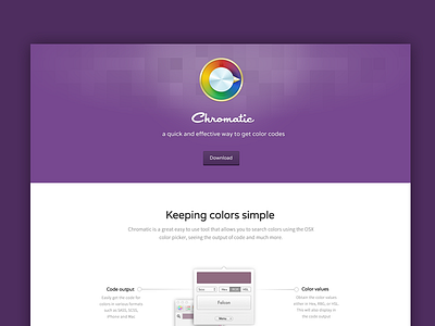 Chromatic clean design download homepage landing ui user interface