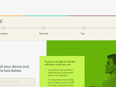Activation Flow activation bright colors flow step by step steps
