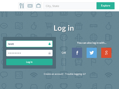brettapproved - login facebook flat google icons login sign in with twitter